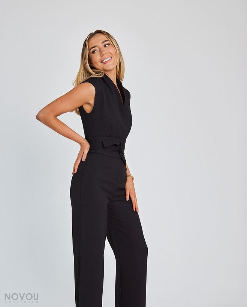 Damen Jumpsuit Mit Weiten Beinen