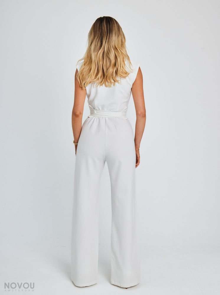 Damen Jumpsuit Mit Weiten Beinen