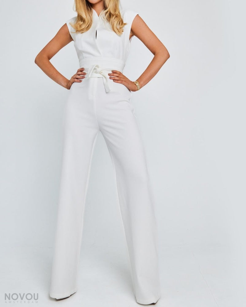 Damen Jumpsuit Mit Weiten Beinen