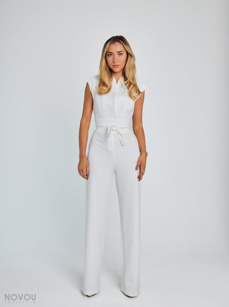 Damen Jumpsuit Mit Weiten Beinen